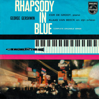 Cor de Groot, Klaas Van Beeck And His Orchestra - Rhapsody In Blue Vinyl Singles Vinyl Very Good (VG) <br> Hoes Good Plus (G+)