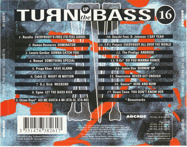 Various - Turn Up The Bass Volume ** (CD) Compact Disc Goede Staat