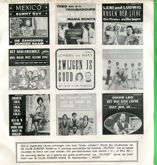 Zwarte Lola - Zijn Er Nog Heren.... Vinyl Singles Vinyl Zeer Goed / Hoesje Goed "VINYLSINGLES.NL"