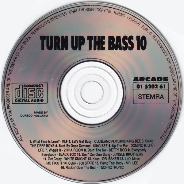 Various - Turn Up The Bass Volume ** (CD) Compact Disc Goede Staat
