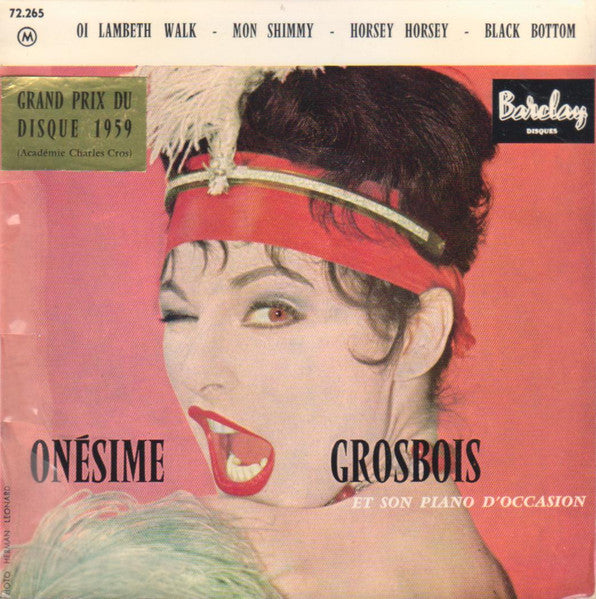 Onésime Grosbois Et Son Piano D'Occasion - Oi Lambeth Walk Vinyl Singles EP Vinyl Very Good (VG) <br> Hoes Good Plus (G+)