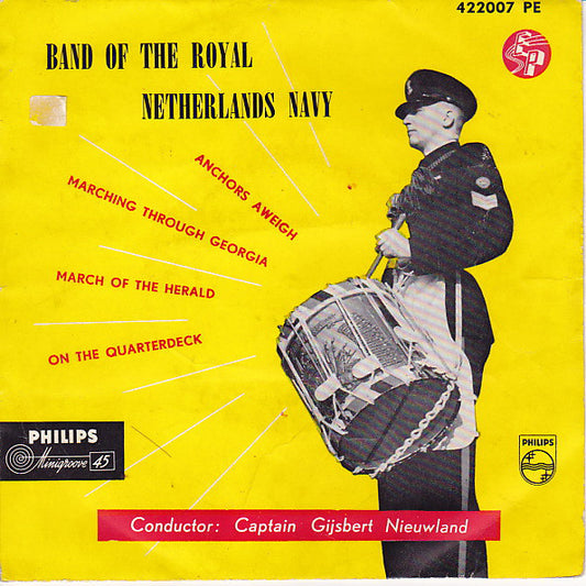 Marinierskapel der Koninklijke Marine - Anchors Aweigh Vinyl Singles EP Vinyl Very Good (VG) <br> Hoes Good Plus (G+)