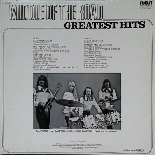 Middle Of The Road - Greatest Hits (LP)