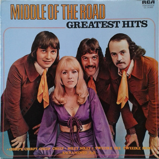 Middle Of The Road - Greatest Hits (LP) Vinyl LP Vinyl Very Good (VG) <br> Hoes Good Plus (G+)