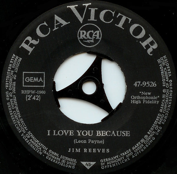 Jim Reeves - I Love You Because