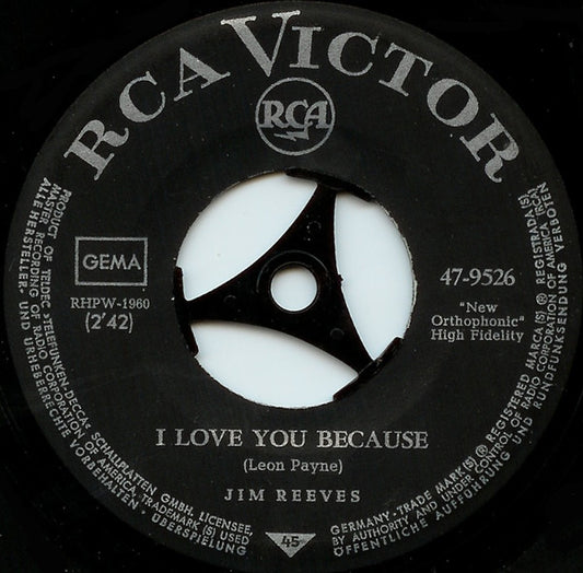 Jim Reeves - I Love You Because