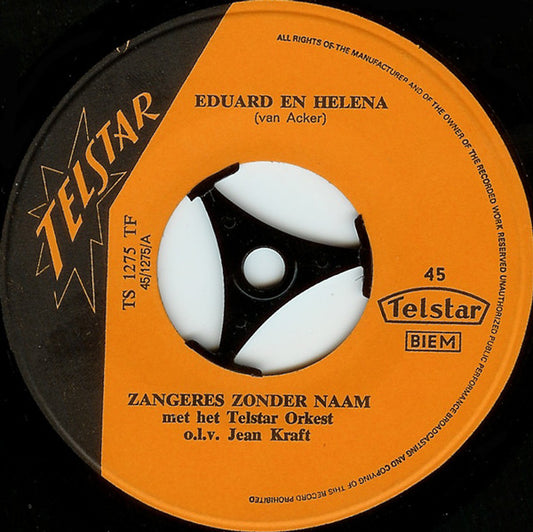 Zangeres Zonder Naam - Eduard En Helena * 35752 Vinyl Singles VINYLSINGLES.NL