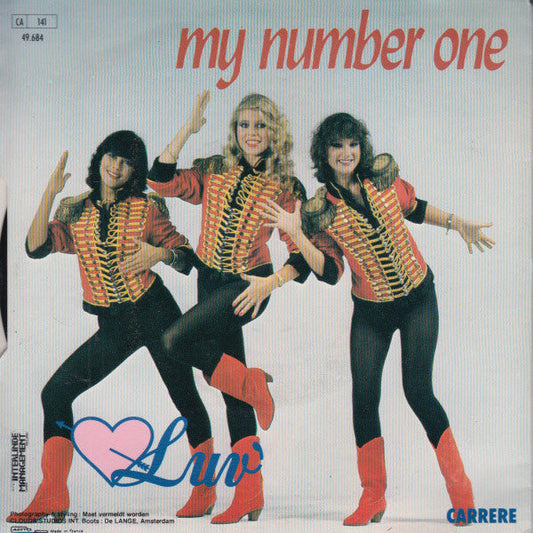 Luv' - My Number One Vinyl Singles Vinyl Zeer Goed / Hoesje Goed "VINYLSINGLES.NL"