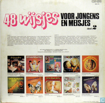 Kinderkoor Jacob Hamel - 48 Wijsjes Voor Jongens En Meisjes Deel 2 (LP) Vinyl LP Vinyl Very Good (VG) <br> Hoes Good Plus (G+)