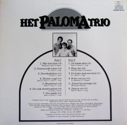 Paloma Trio - Het Paloma Trio (LP) Vinyl LP Vinyl Very Good (VG) <br> Hoes Good Plus (G+)
