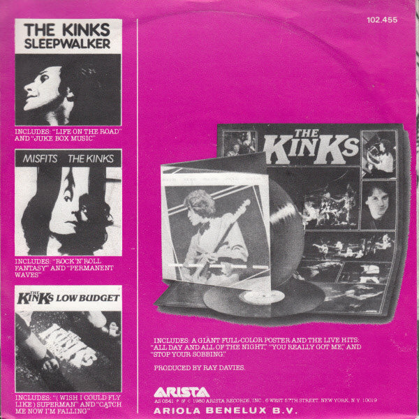 Kinks - Lola Vinyl Singles Vinyl Very Good (VG) <br> Hoes Good Plus (G+)