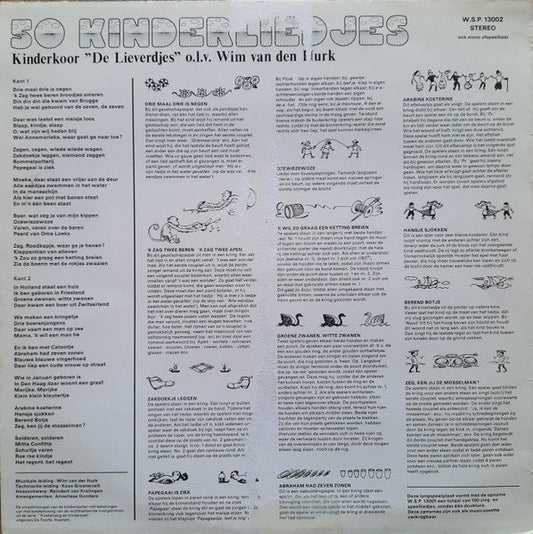 Kinderkoor De Lieverdjes ‎- Wie Doet Er Mee (LP) 51159 Vinyl LP Vinyl Zeer Goed / Hoesje Goed "VINYLSINGLES.NL"