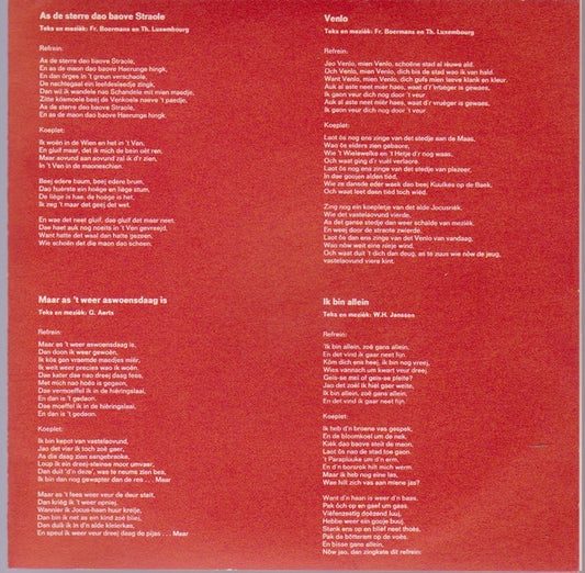 Jocus - Vastelaovund In Venlo Vinyl Singles EP Vinyl Zeer Goed / Hoesje Goed "VINYLSINGLES.NL"