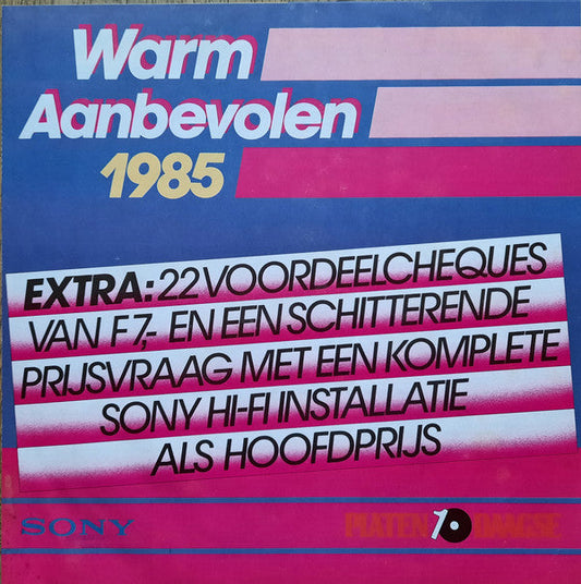 Various - Warm Aanbevolen 1985 (LP) 44823