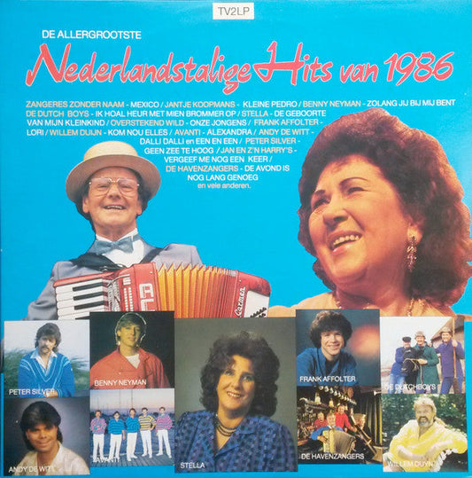 Various - Nederlandstalige Hits Van 1986 (LP) 52389 Vinyl LP Dubbel Vinyl Very Good (VG) <br> Hoes Good Plus (G+)
