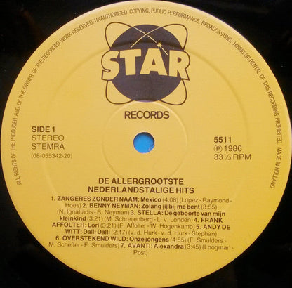 Various - Nederlandstalige Hits Van 1986 (LP) 52389 Vinyl LP Dubbel Vinyl Very Good (VG) <br> Hoes Good Plus (G+)