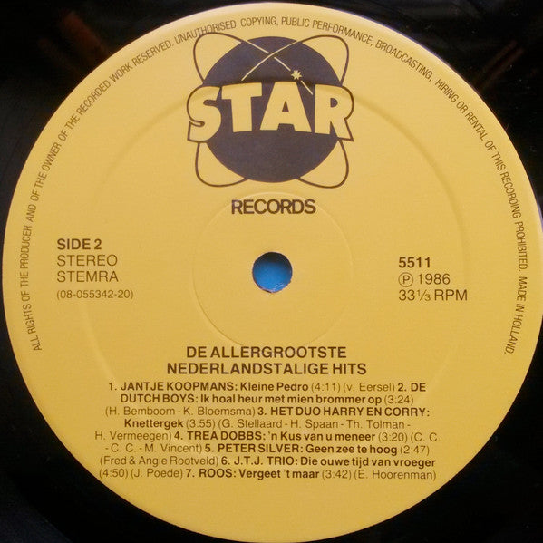 Various - Nederlandstalige Hits Van 1986 (LP) 49803 50628 Vinyl LP Dubbel VINYLSINGLES.NL
