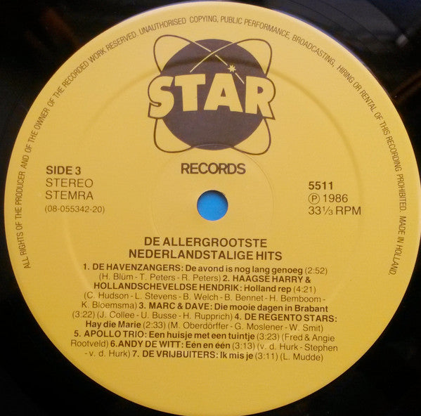 Various - Nederlandstalige Hits Van 1986 (LP) 52389 Vinyl LP Dubbel Vinyl Very Good (VG) <br> Hoes Good Plus (G+)