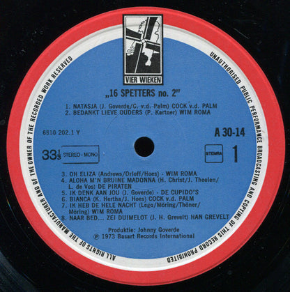 Various - 16 Spetters No. 2 (LP) 50708