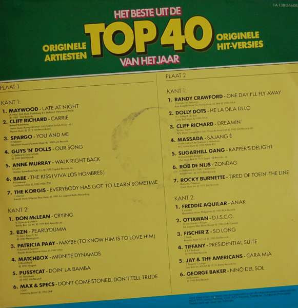 Various - Het Beste Uit De Top 40 Van Het Jaar (LP) Vinyl LP Dubbel Vinyl Goed / Hoes Zie Foto