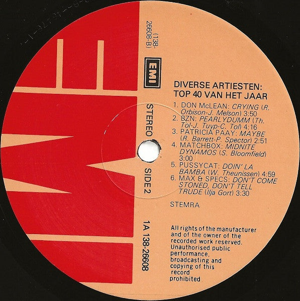 Various - Het Beste Uit De Top 40 Van Het Jaar (LP) Vinyl LP Dubbel Vinyl Goed / Hoes Zie Foto