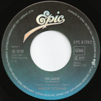 Shakin' Stevens - Oh Julie 27572 Vinyl Singles Vinyl Zeer Goed / Hoesje Generic "VINYLSINGLES.NL"