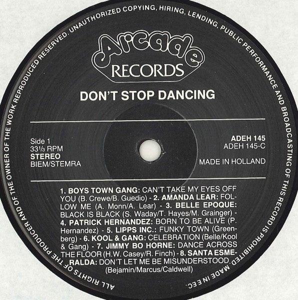 Various - Don't Stop Dancing - 32 Top Ten Hits (LP) 51251 Vinyl LP Dubbel Goede Staat