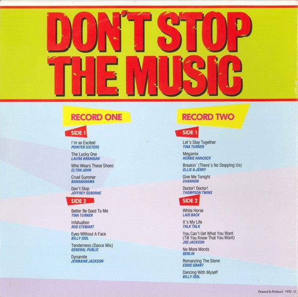 Various - Don't Stop The Music (LP) Vinyl LP Dubbel Vinyl Goed / Hoes Zie Foto