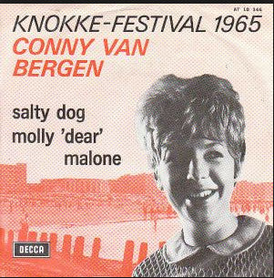 Conny Van Bergen - Salty Dog Vinyl Singles Vinyl Very Good (VG) <br> Hoes Good Plus (G+)