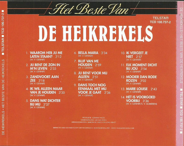 Heikrekels - Het Beste Van De Heikrekels (CD) Compact Disc Goede Staat