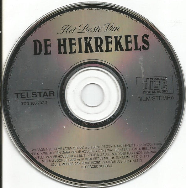 Heikrekels - Het Beste Van De Heikrekels (CD) Compact Disc Goede Staat