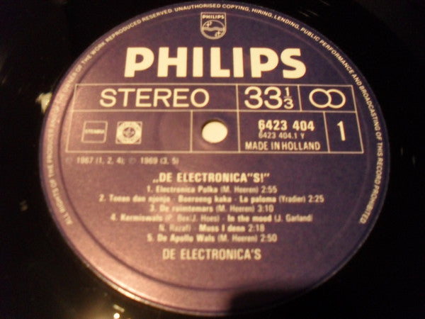 Electronica's - De Electronica's (LP) 46587 Vinyl LP Goede Staat