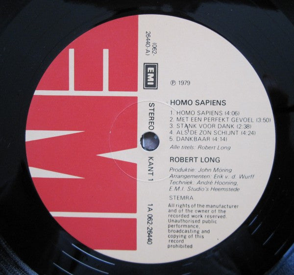 Robert Long - Homo Sapiens (LP) 48483 Vinyl LP VINYLSINGELS.NL