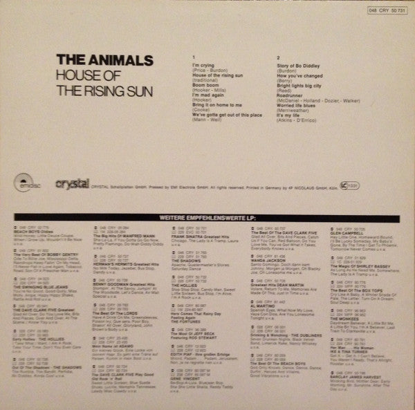 Animals - House Of The Rising Sun (LP)