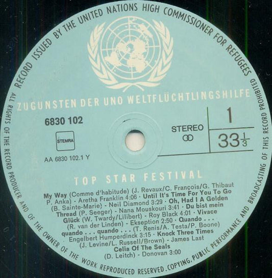 Various - Top Star Festival (LP) Vinyl LP Vinyl Zeer Goed / Hoesje Goed "VINYLSINGLES.NL"