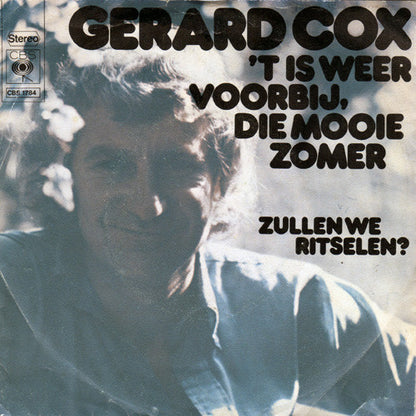 Gerard Cox - 't Is Weer Voorbij, Die Mooie Zomer Vinyl Singles Vinyl Very Good (VG) <br> Hoes Good Plus (G+)