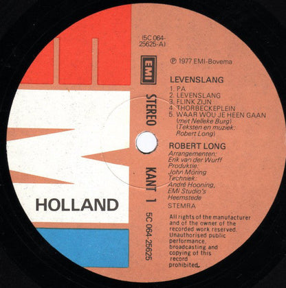 Robert Long - Levenslang (LP) 49858 Vinyl LP VINYLSINGELS.NL