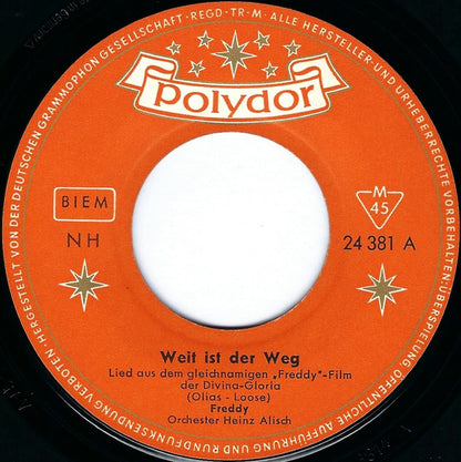 Freddy Quinn - Weit Ist Der Weg Vinyl Singles Vinyl Very Good (VG) <br> Hoes Generic