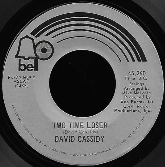 David Cassidy - Rock Me Baby Vinyl Singles Media VG+ / Sleeve Generic