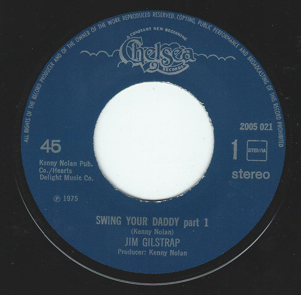 Jim Gilstrap - Swing Your Daddy Vinyl Singles Vinyl Very Good (VG) <br> Hoes Generic