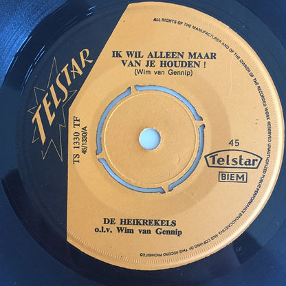 Heikrekels - Ik Wil Alleen Maar Van Je Houden! (B-Keus) Vinyl Singles Vinyl Goed / Hoes Generic