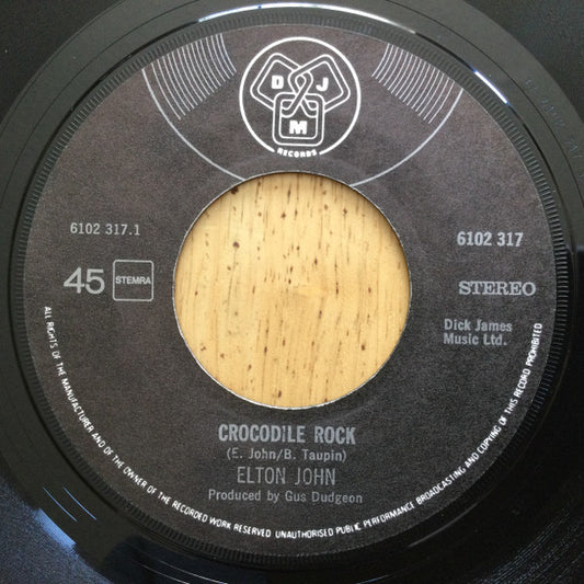 Elton John - Crocodile Rock Vinyl Singles Media VG+ / Sleeve Generic