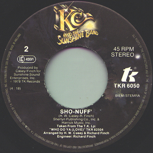 KC & The Sunshine Band - Do You Feel All Right Vinyl Singles Vinyl Goed / Hoes Generic