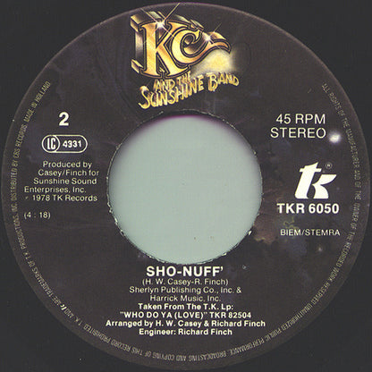 KC & The Sunshine Band - Do You Feel All Right Vinyl Singles Vinyl Goed / Hoes Generic