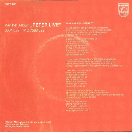 Peter Koelewijn & Zijn Rockets - Klap Maar In Je Handen