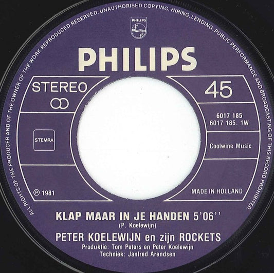 Peter Koelewijn & Zijn Rockets - Klap Maar In Je Handen