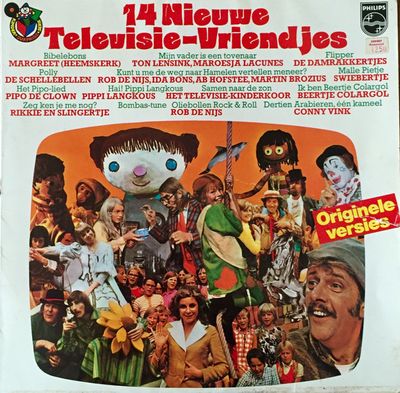 Various - 14 Nieuwe Televisie-vriendjes (LP) Vinyl Zeer Goed / Hoes Goed "VINYLSINGLES.NL"