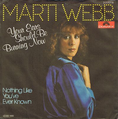 Marti Webb - Your Ears Should Be Burning Now Vinyl Singles Vinyl Zeer Goed / Hoesje Goed "VINYLSINGLES.NL"