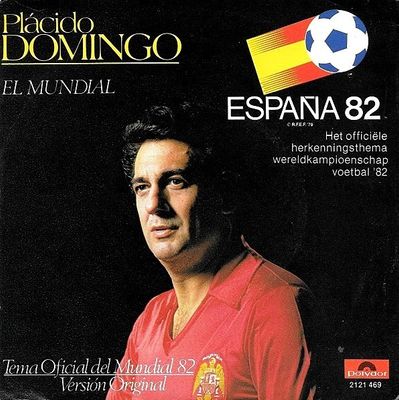 Placido Domingo - El Mundial Vinyl Singles Vinyl (VG) <br> Hoes (G+)