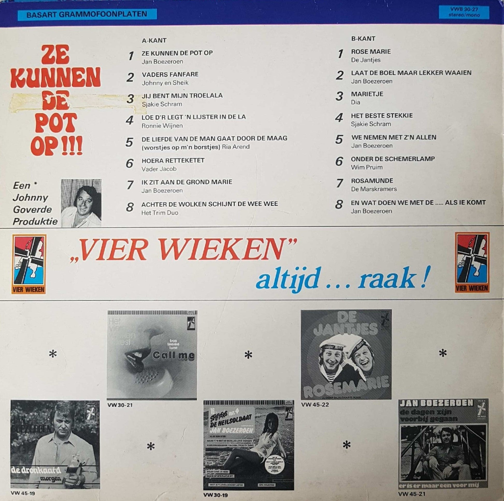 Various - Ze Kunnen De Pot Op (LP) 46783 Vinyl LP Goede Staat